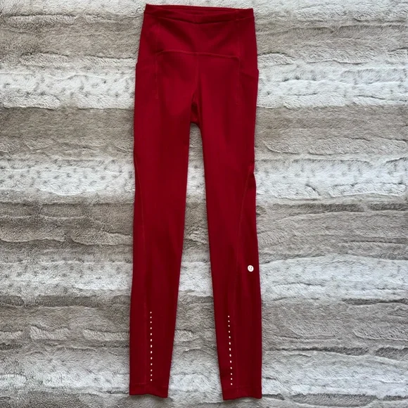 Lululemon Swift Speed High-Rise Tight 28" in Dark Red Size 0 - Picture 6 of 16